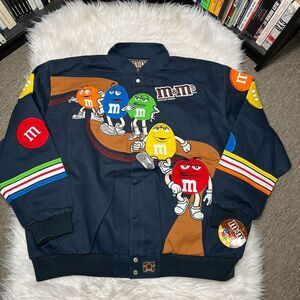 JH DESIGN M&M JACKET SIZE 4XL M & M'S BLUE
